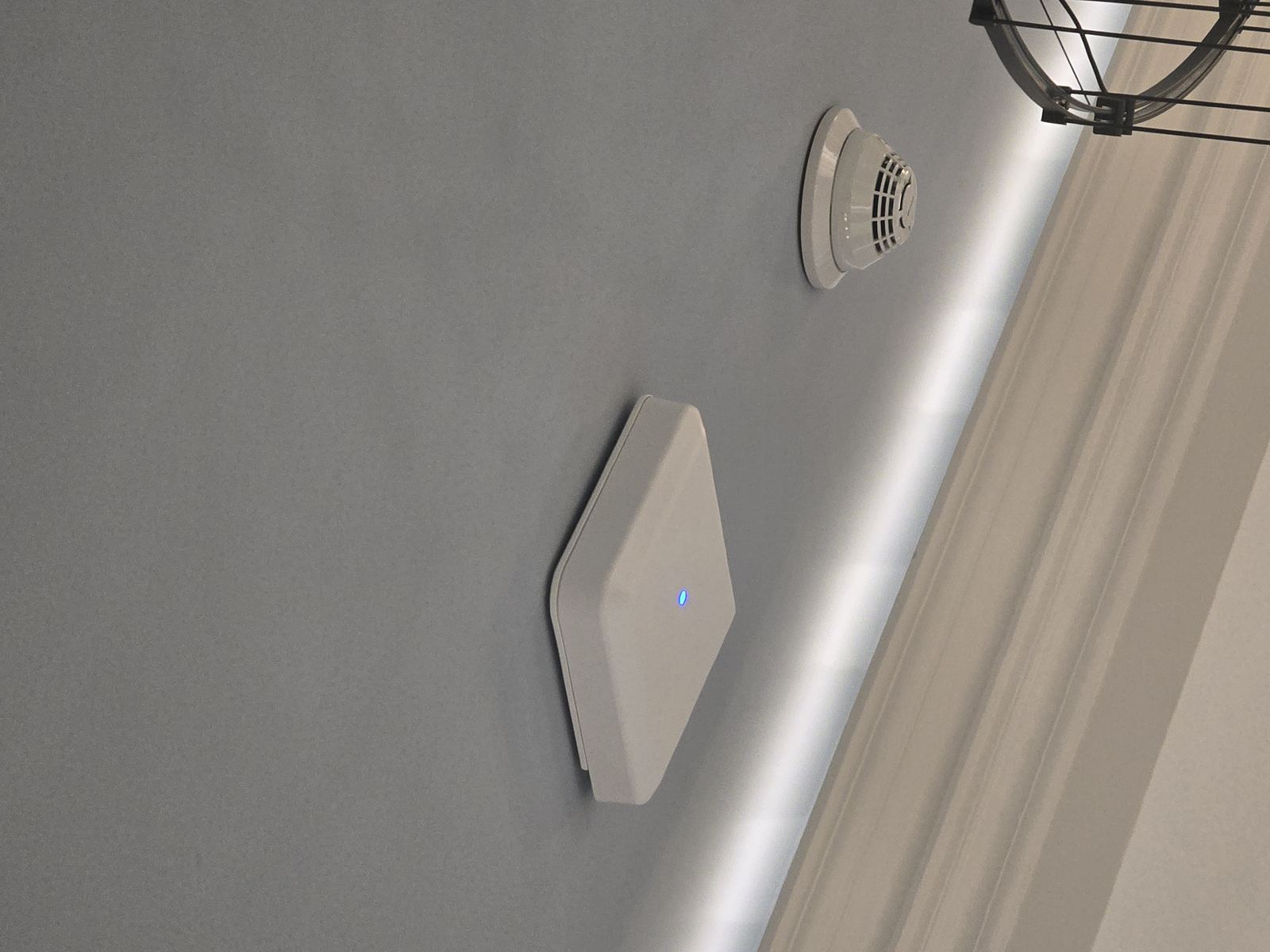 Wireless access point mounted in vaulted ceiling